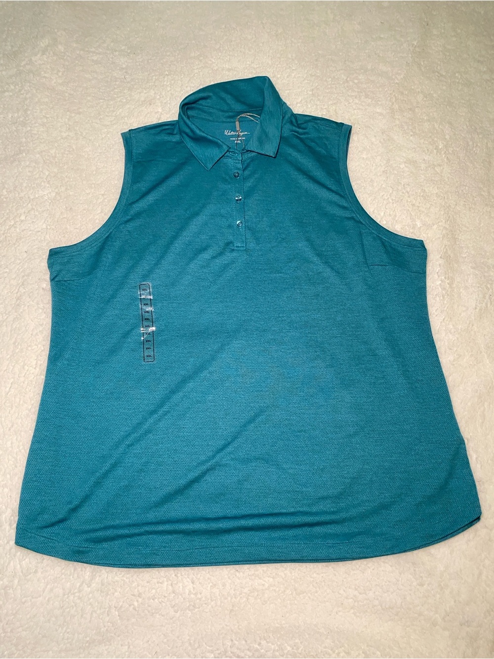 Women’s Sleeveless Polo Top - Teal